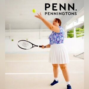 NWOT, Penningtons, Plus Size Stretch Pleated Skorts, 2X, White 🏃‍♀️‍➡️